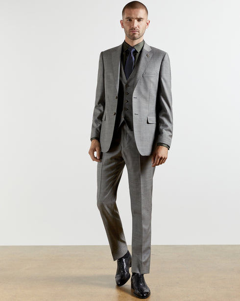 <P>N Fit Debonair Sharkskin Suit Jacket</P>